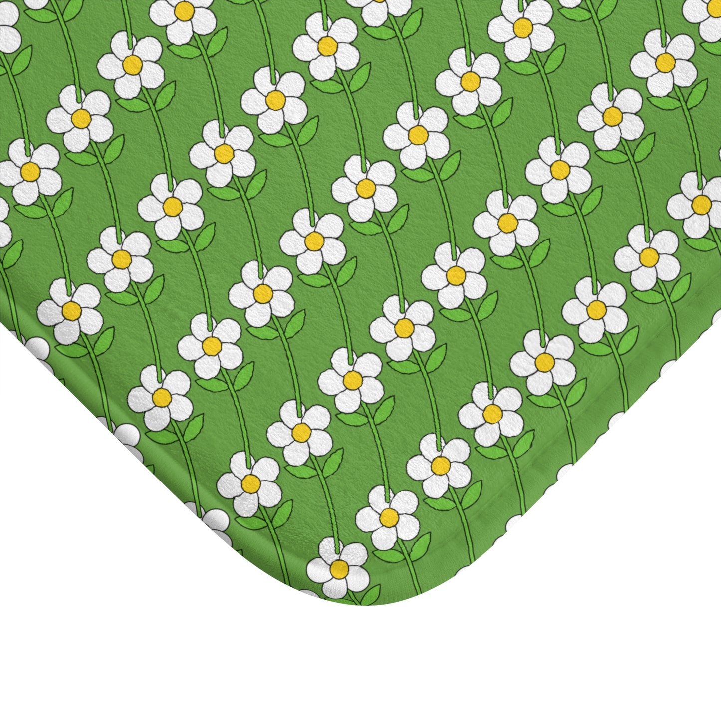Green Flower Bath Mat 24 x 17 Spring 2025 Collection 1