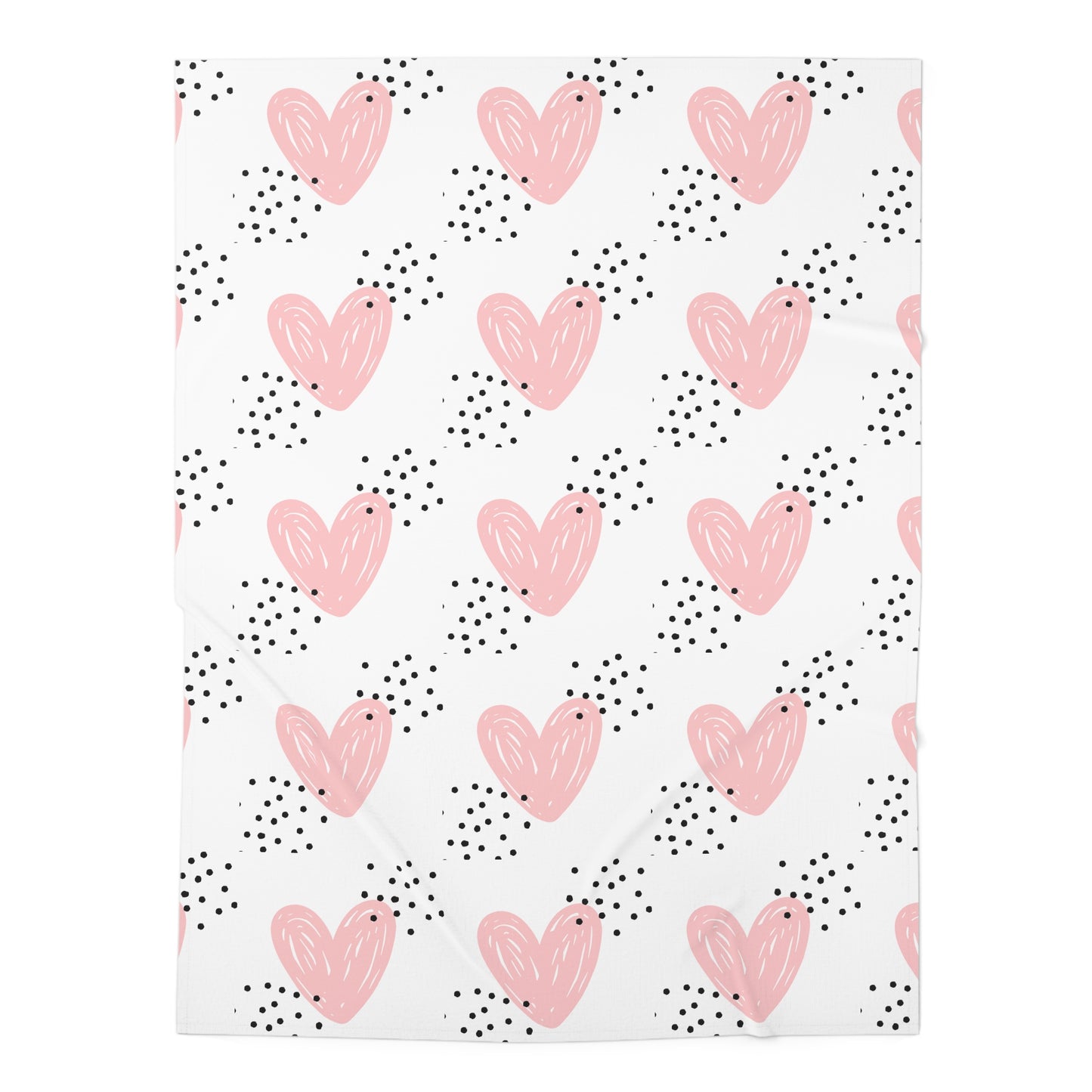 Baby Blanket Pink Hearts