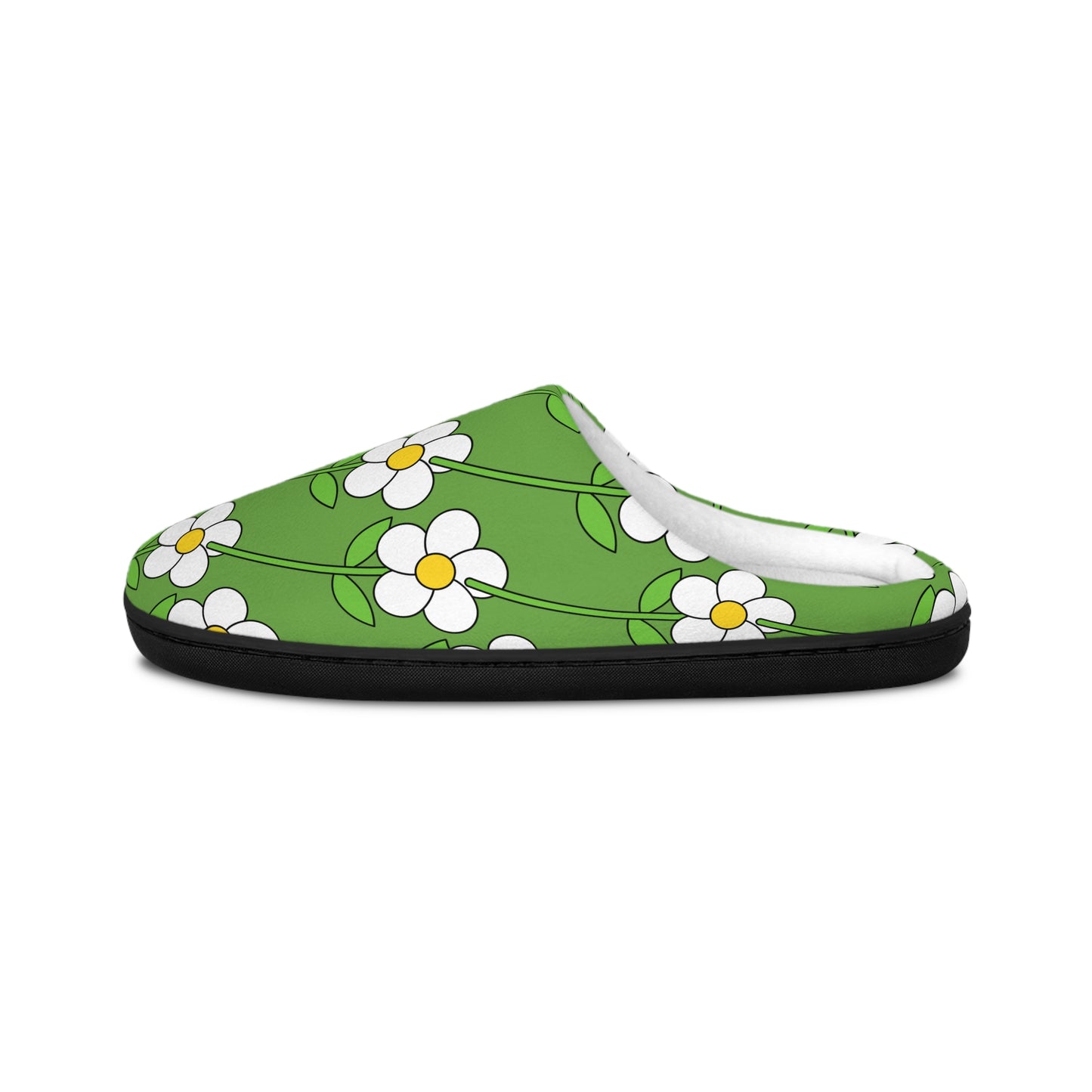 Green Flower Women's Indoor Slippers Spring 2025 Collection 1