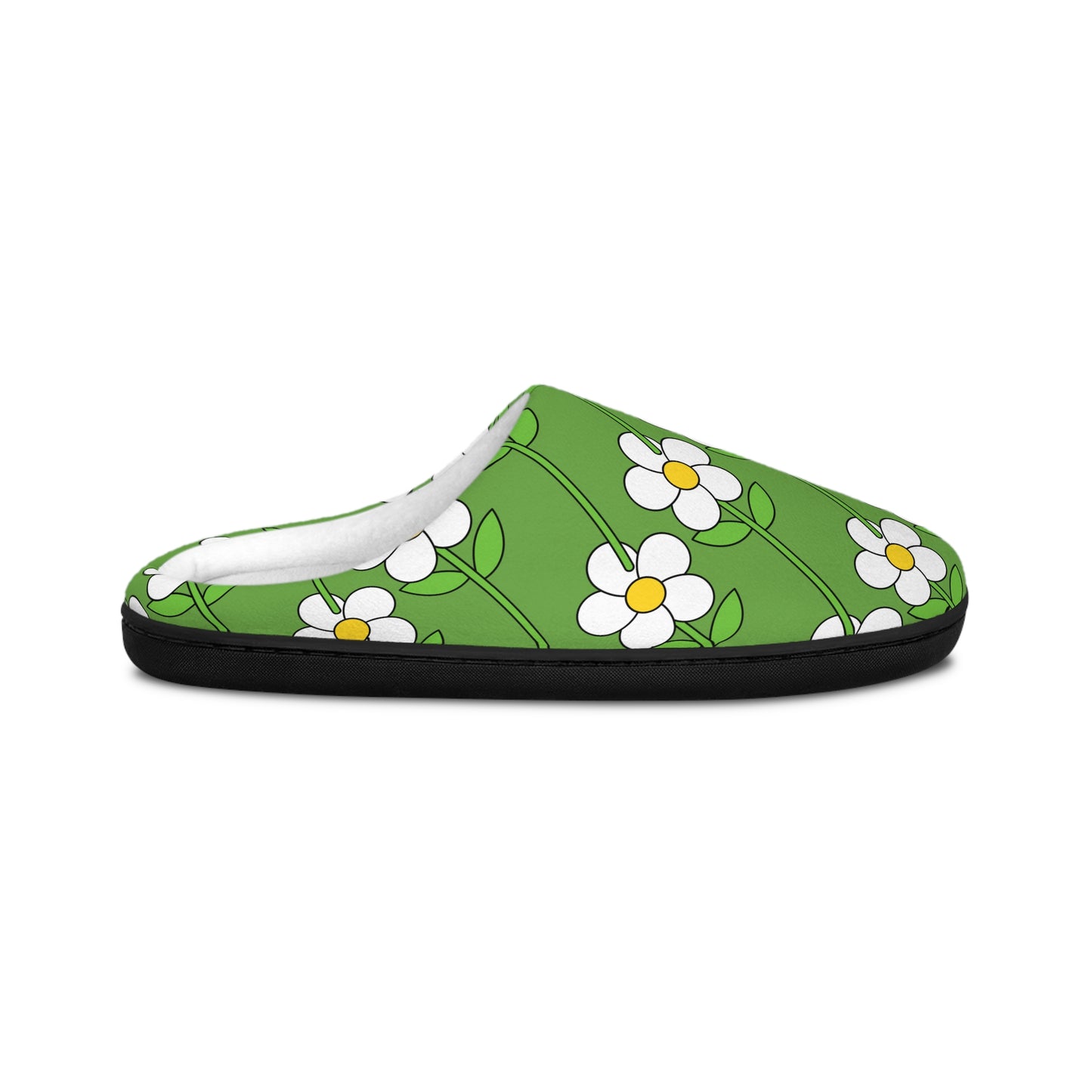 Green Flower Women's Indoor Slippers Spring 2025 Collection 1