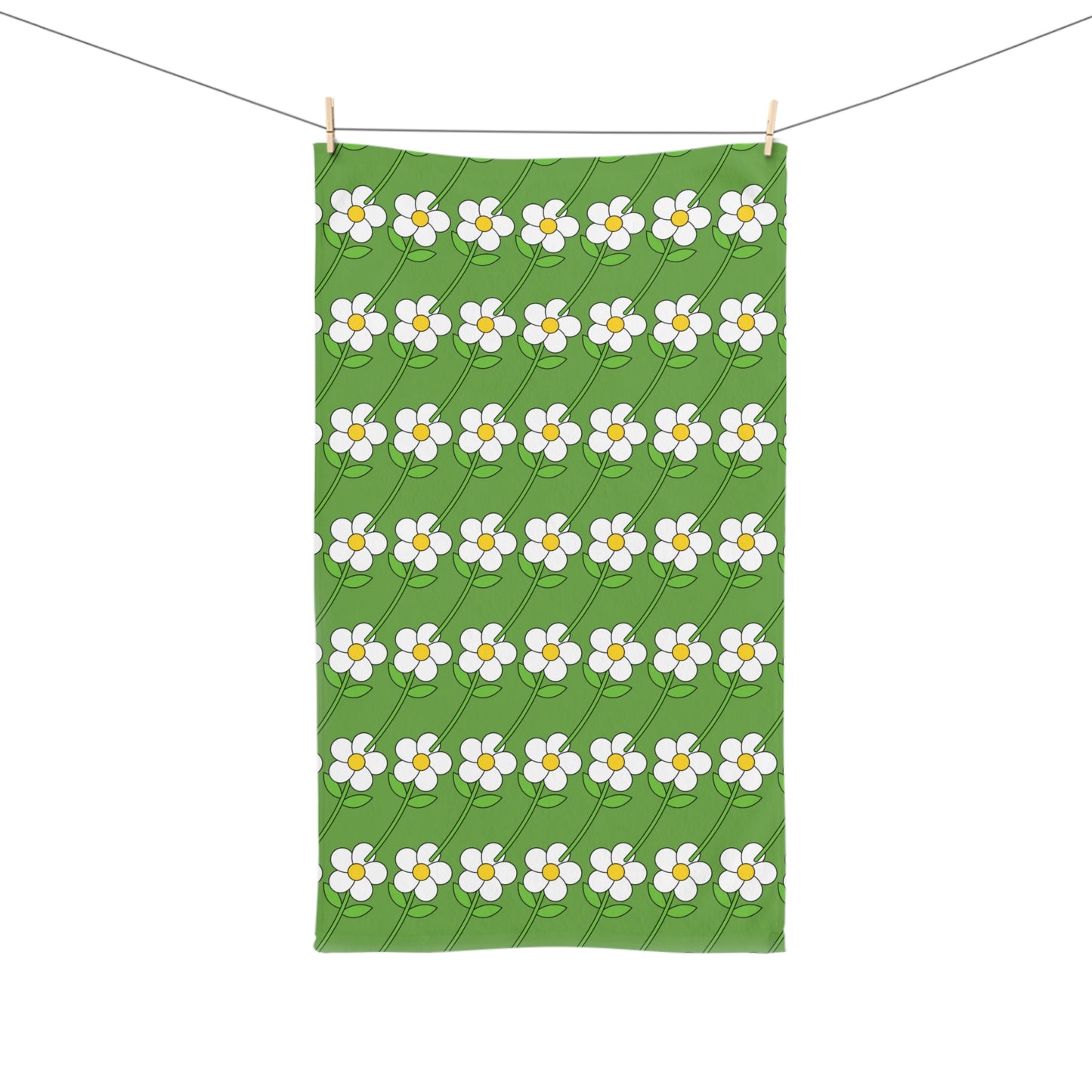 Green Flower Hand Towel Spring 2025 Collection 1