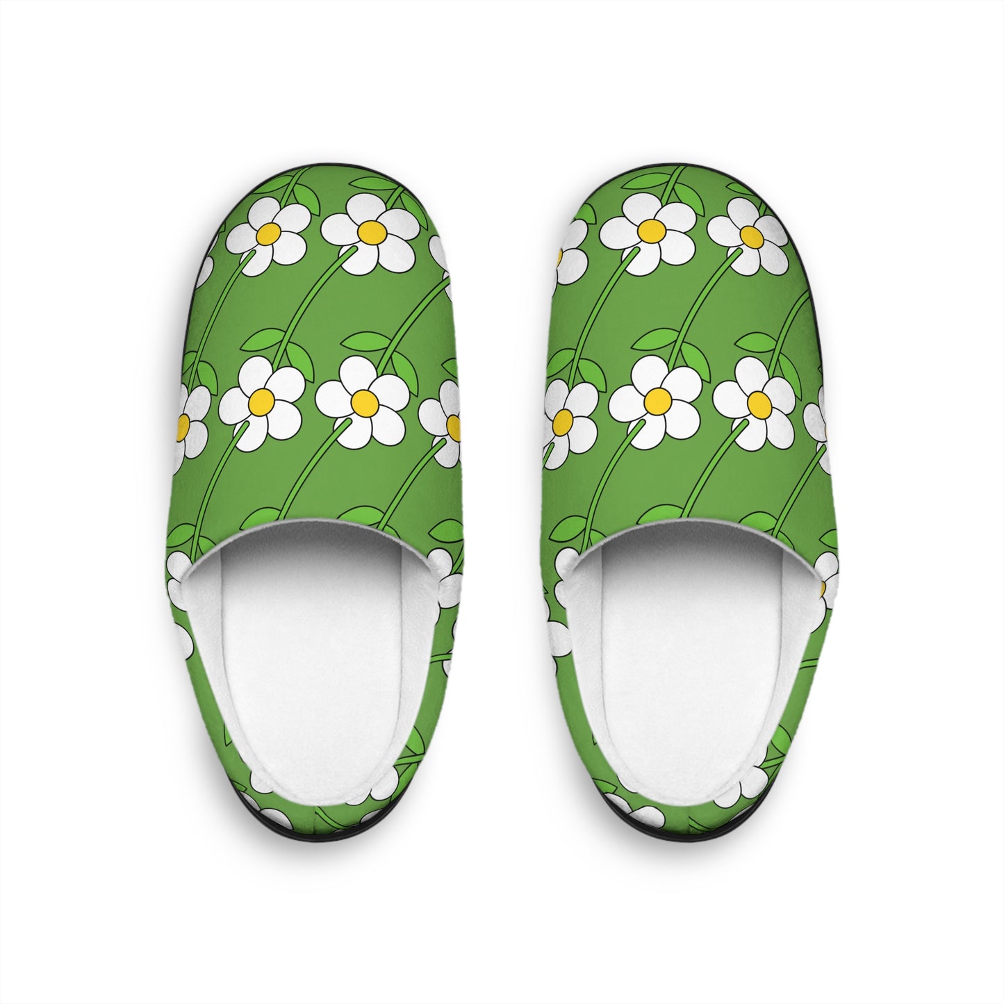 Green Flower Women's Indoor Slippers Spring 2025 Collection 1