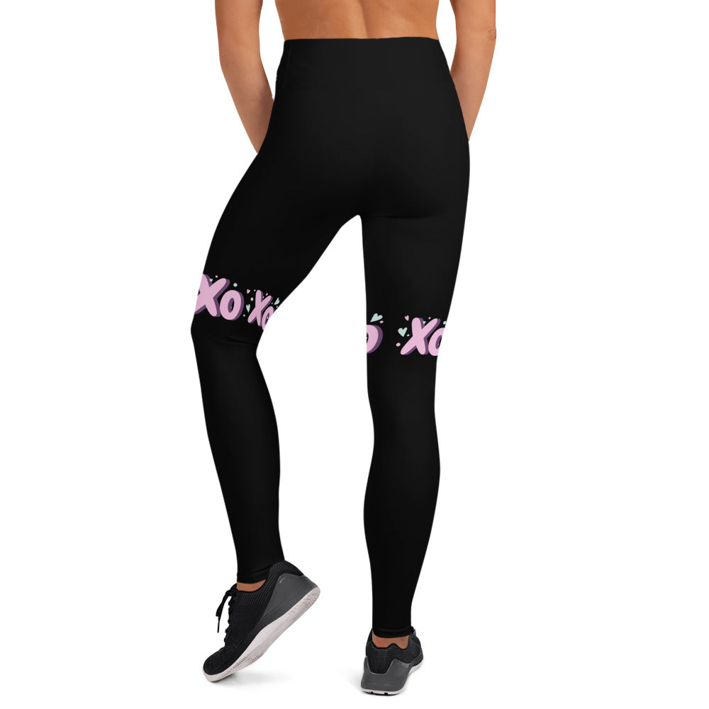 Love xoxo Black Yoga Leggings