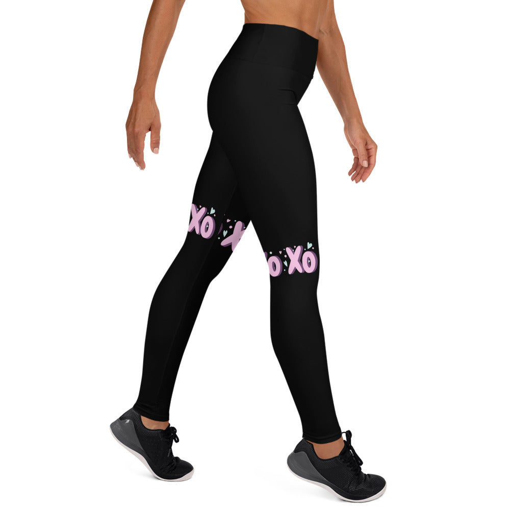 Love xoxo Black Yoga Leggings