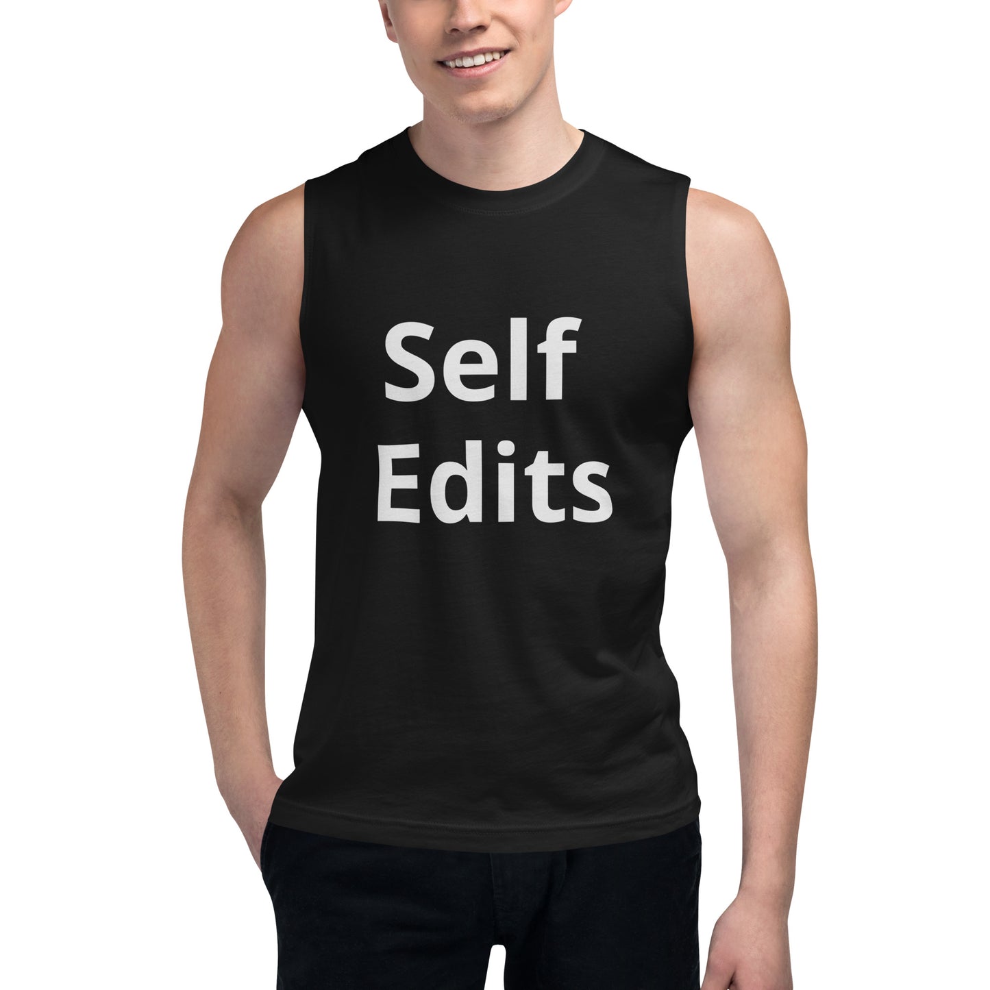 Unisex Self Edits Muscle Shirt