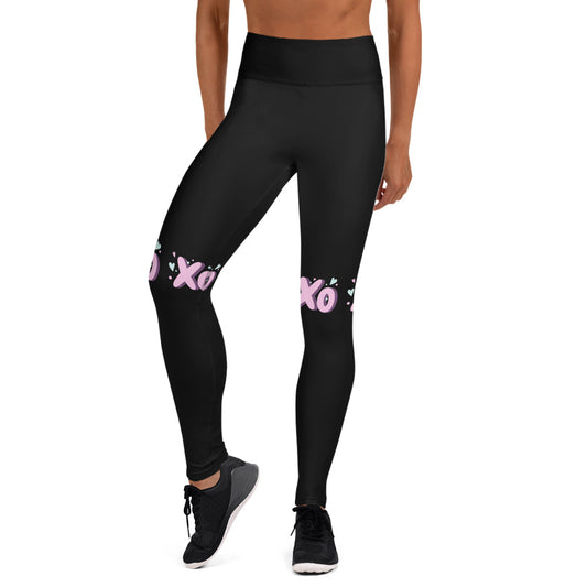 Love xoxo Black Yoga Leggings