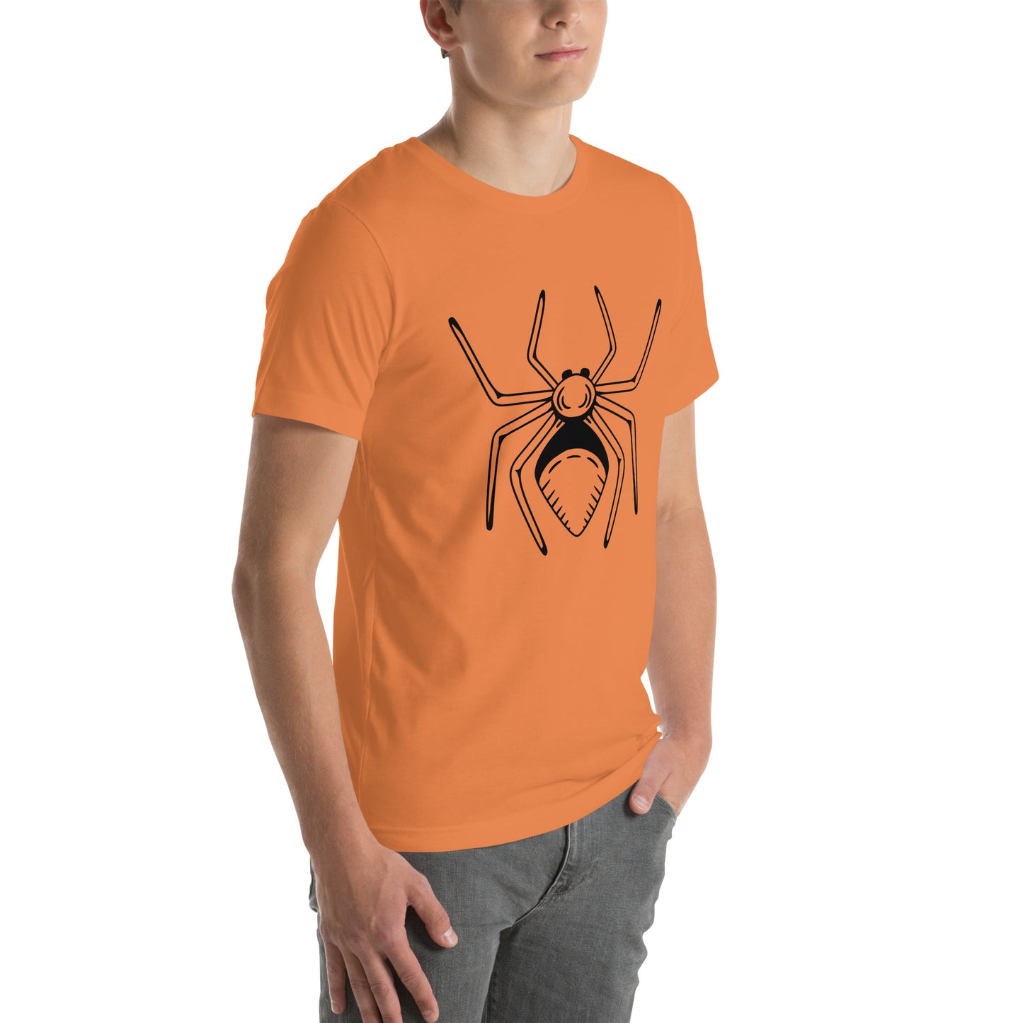 Spider Halloween Fall Orange Unisex t-shirt