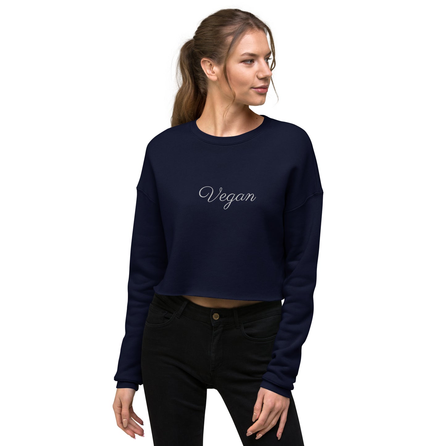 Vegan Crop Sweatshirt